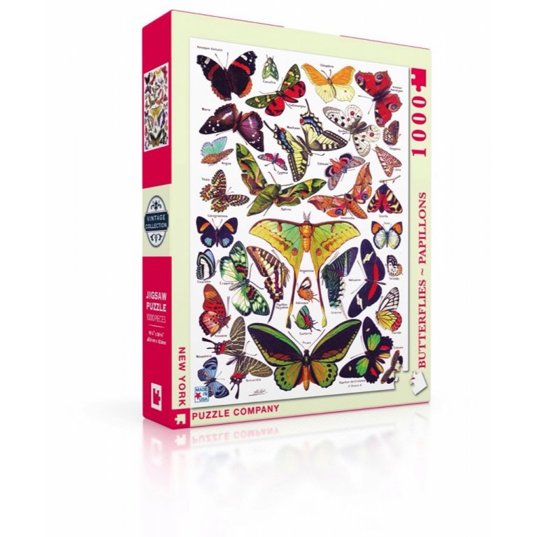 New York Puzzle Company Puzzle Butterflies~Papillons - 1000 pieces