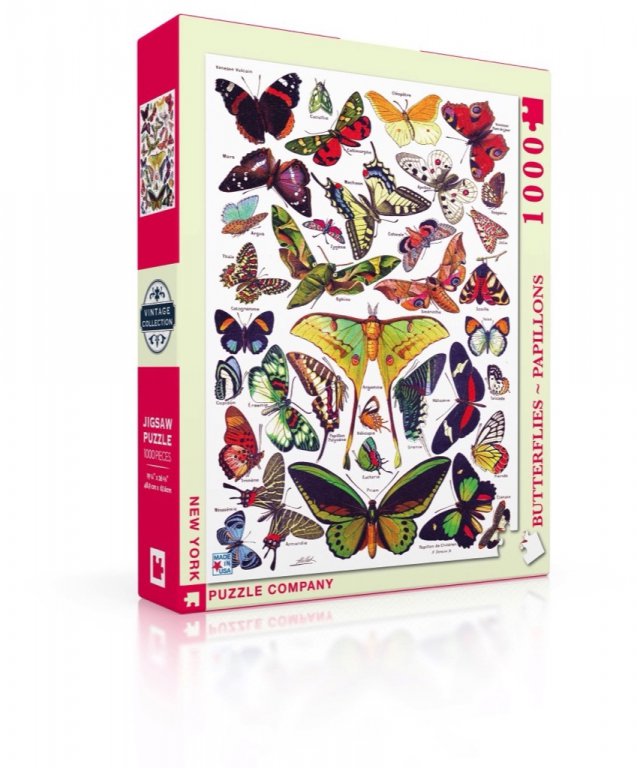 New York Puzzle Company Puzzle Butterflies~Papillons - 1000 pieces