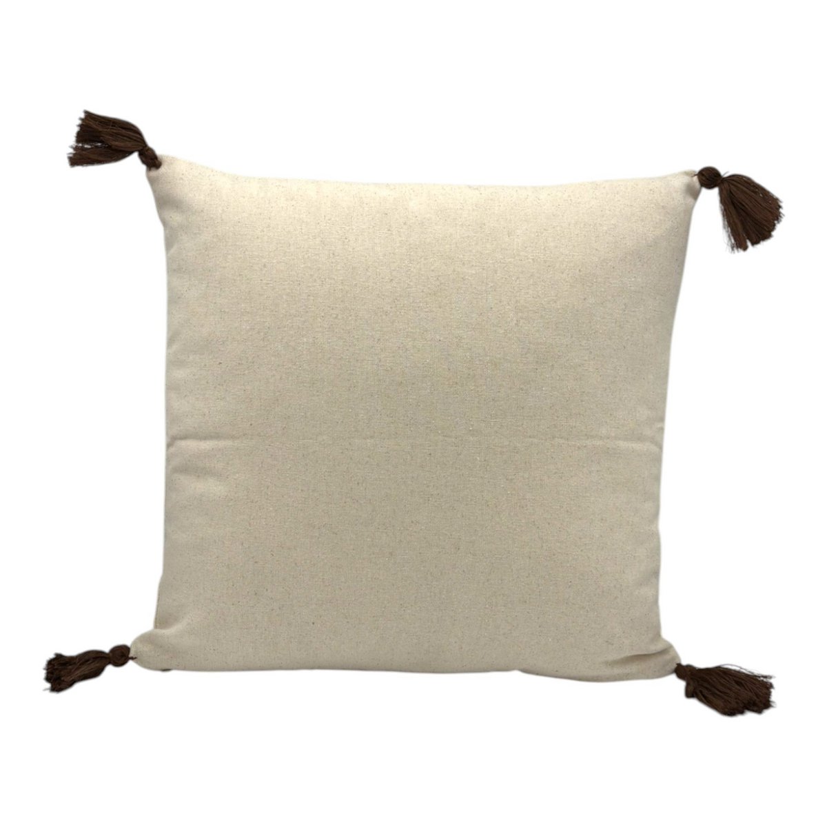 Decorative pillow with punch embroidery - flower - Margerite - 43 x 43cm