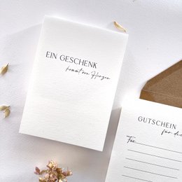 Voucher card for your favorite person