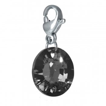 Charm Cosmopolitan crystal gray stainless steel