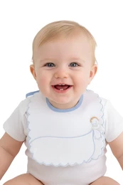 Baby piqué hagesmæk til brodering, rektangulær