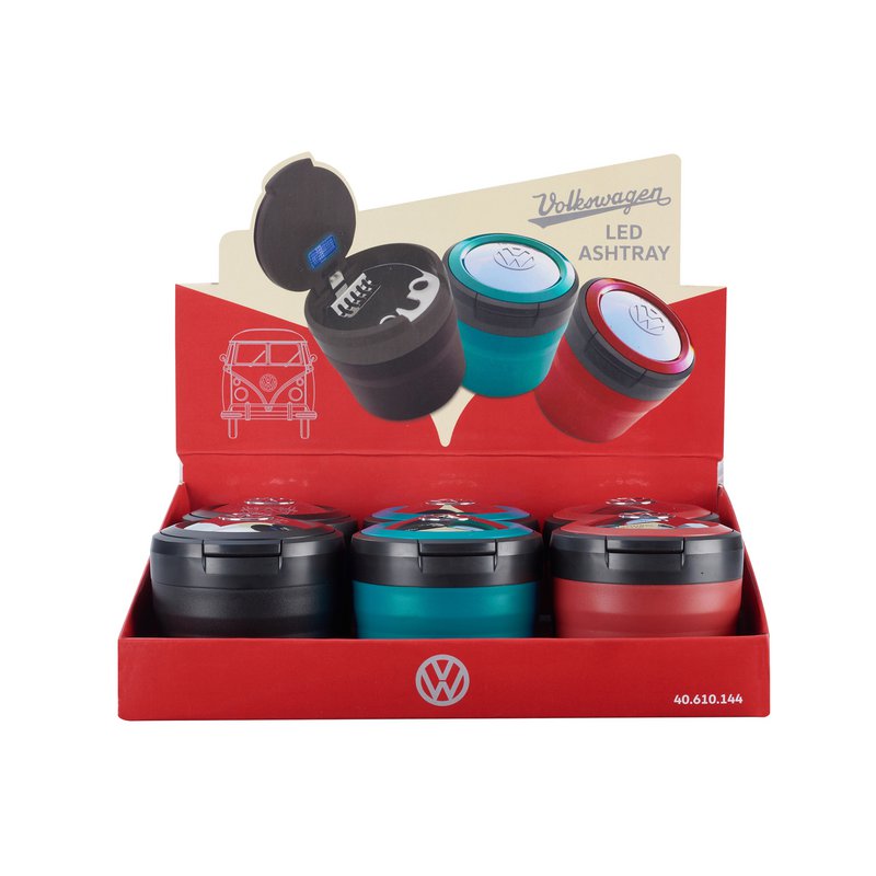 Présentoir 6 cendriers voiture LED Volkswagen