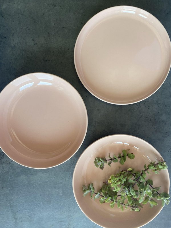 Elements Pink Salmon Dessert Plate