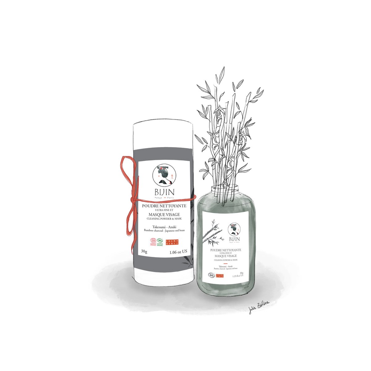 Takesumi cleansing powder and face mask