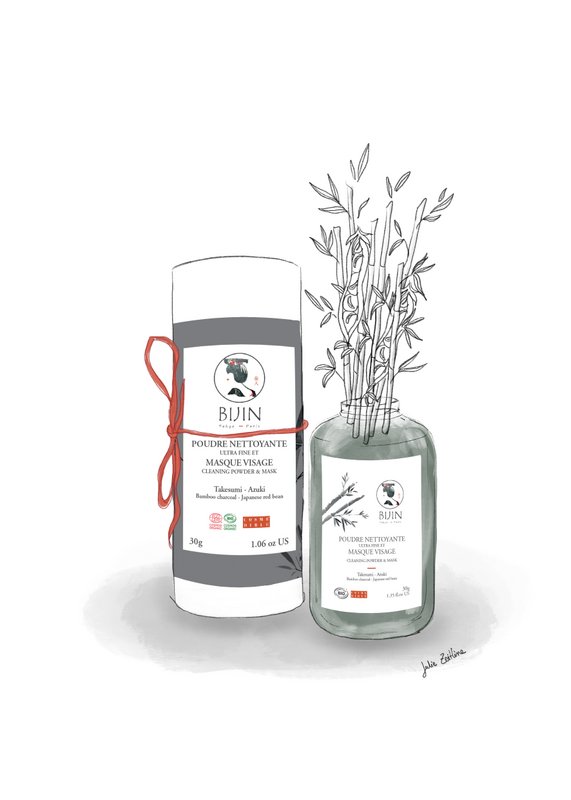 Takesumi cleansing powder and face mask