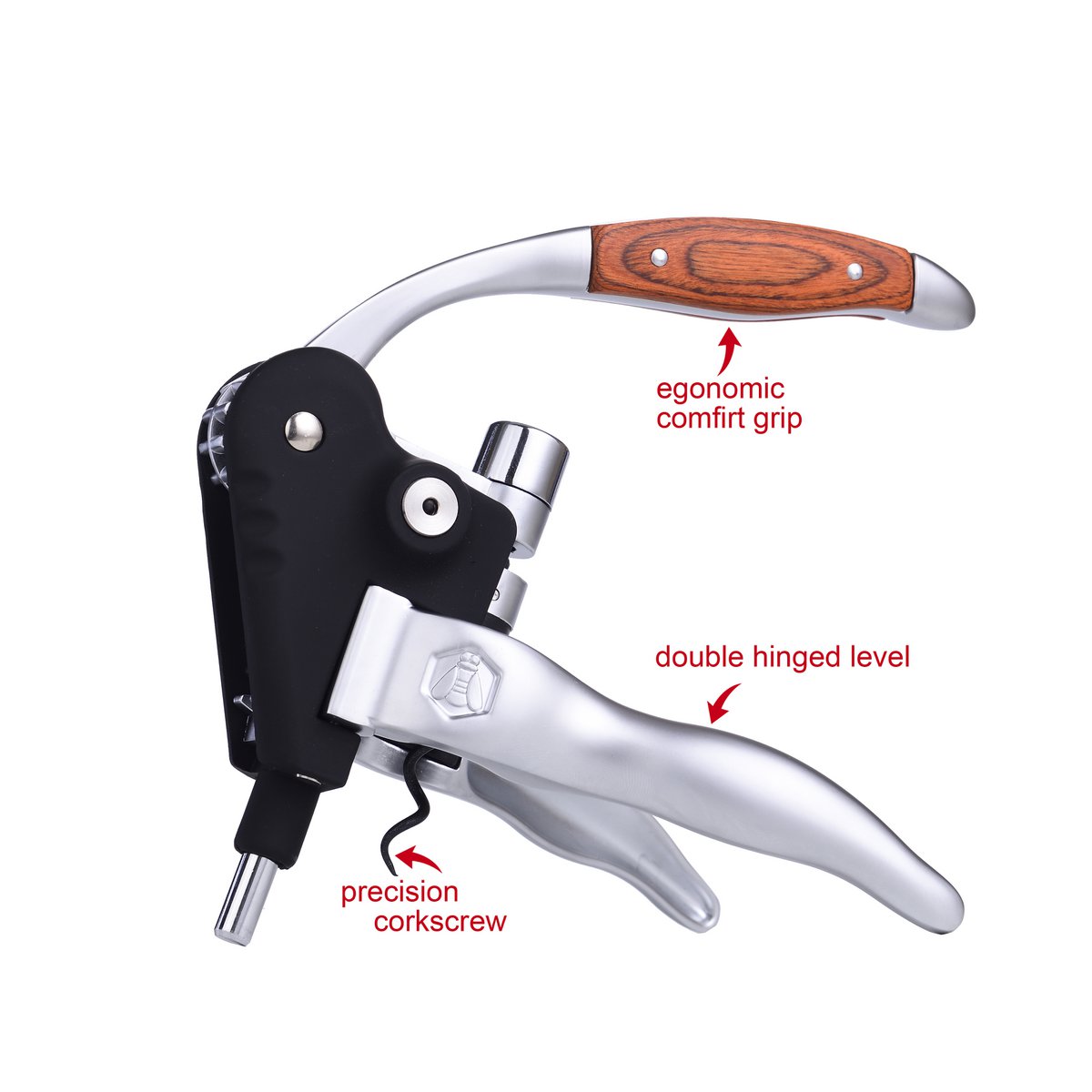 LAGUIOLE TIRE CORKSCREW PACKAGE WOOD HANDLE