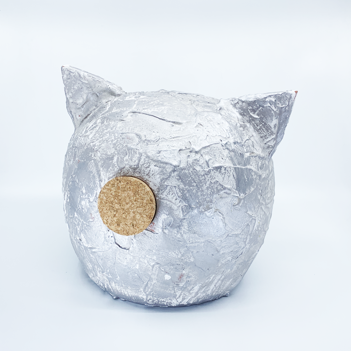Chalk Collection Groot transparant spaarvarken voor kinderen en volwassenen | Handgemaakte klei