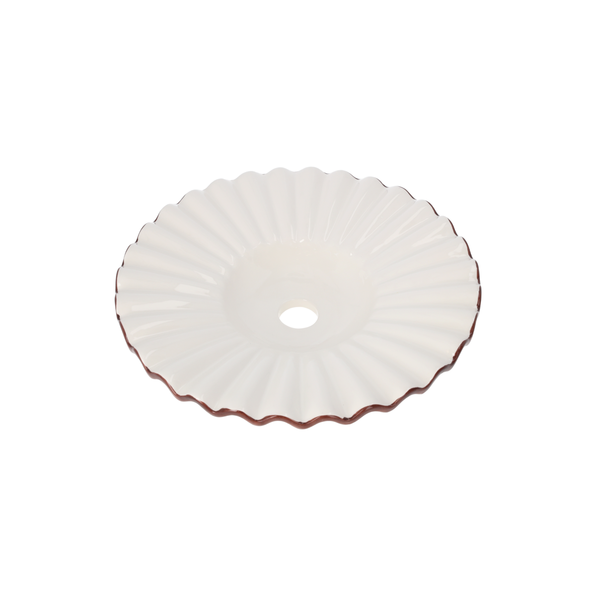 Lampenschirm aus Keramik, D 39 H 8 cm, Ersatz für Kronleuchter