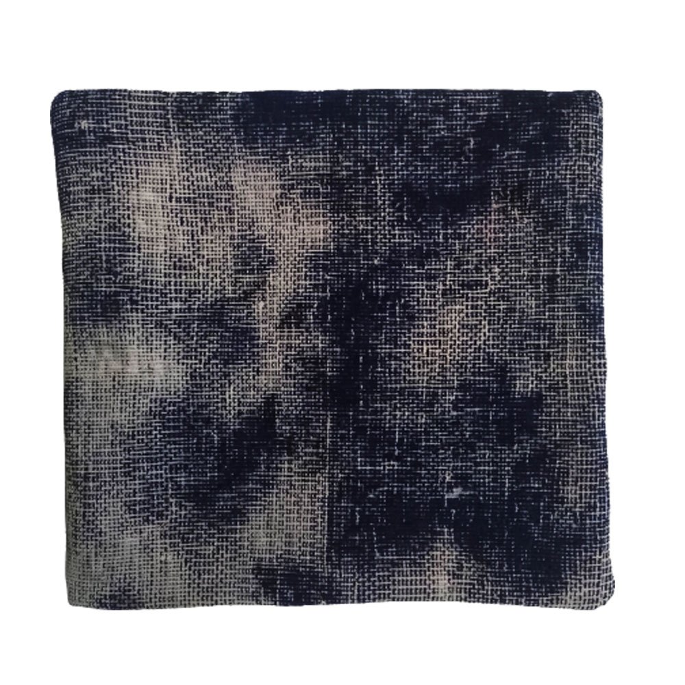 Funda de Cojín Kilim Anguila Negra Tejida a Mano