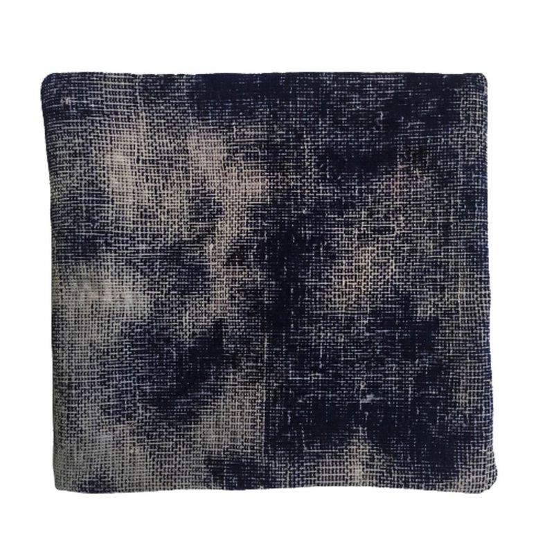 Funda de Cojín Kilim Anguila Negra Tejida a Mano