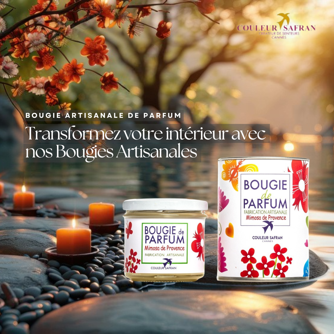 Bougie de Parfum Patchouli Indien Artisanale & 100 % Végétale