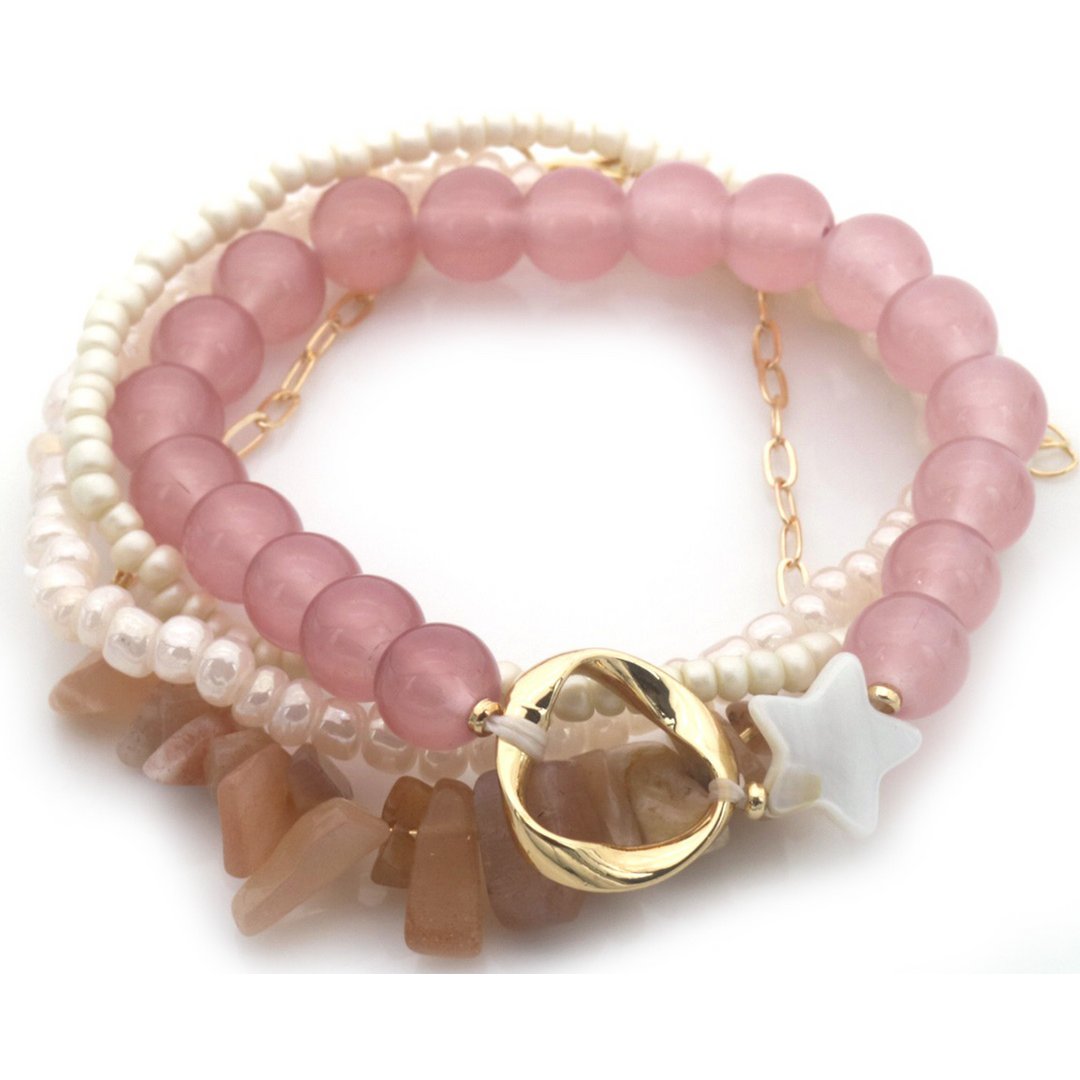 F-F8.2 B2529-034 Bracelet Set Glassbeads