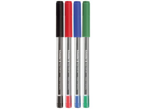 Ballpoint pen Schneider Tops 505M assorted blister of 4 pcs.
