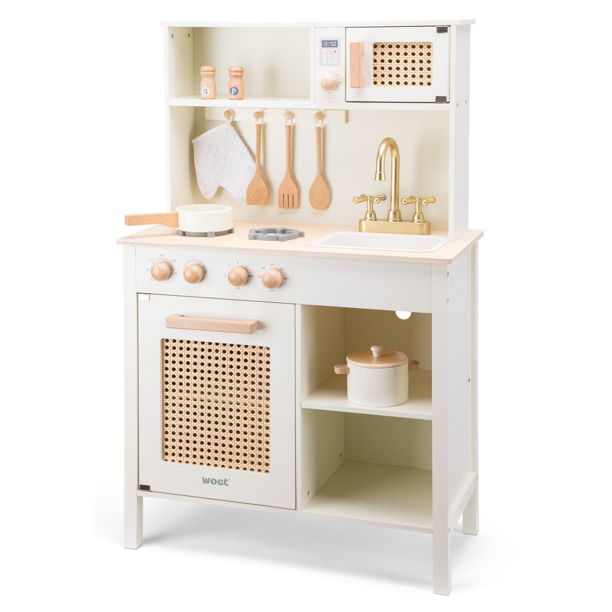 Cocina infantil de juguete de madera - Rattan