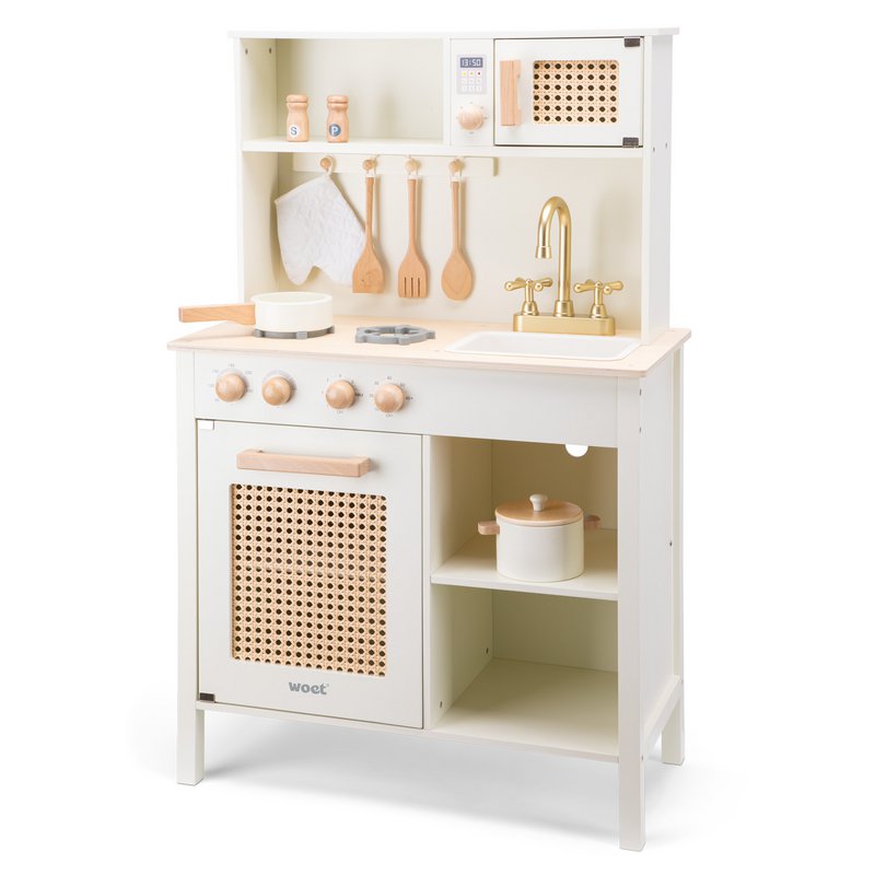 Cocina infantil de juguete de madera - Rattan