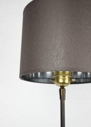 Lampenschirm Stoff dunkelgrau/ innen silber Schirm 20/20/16