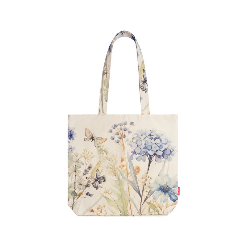 Canvas-Tasche mit Blumenmuster. Größe: 39 x 36 x 8,5