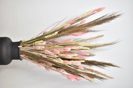Dried flower bouquet - Soft pink - 70 cm - Natural Flower Copy