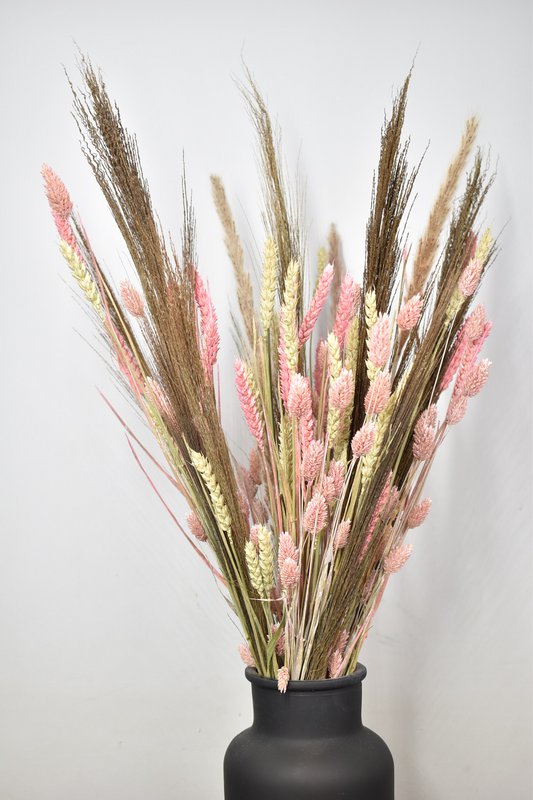 Dried flower bouquet - Soft pink - 70 cm - Natural Flower Copy