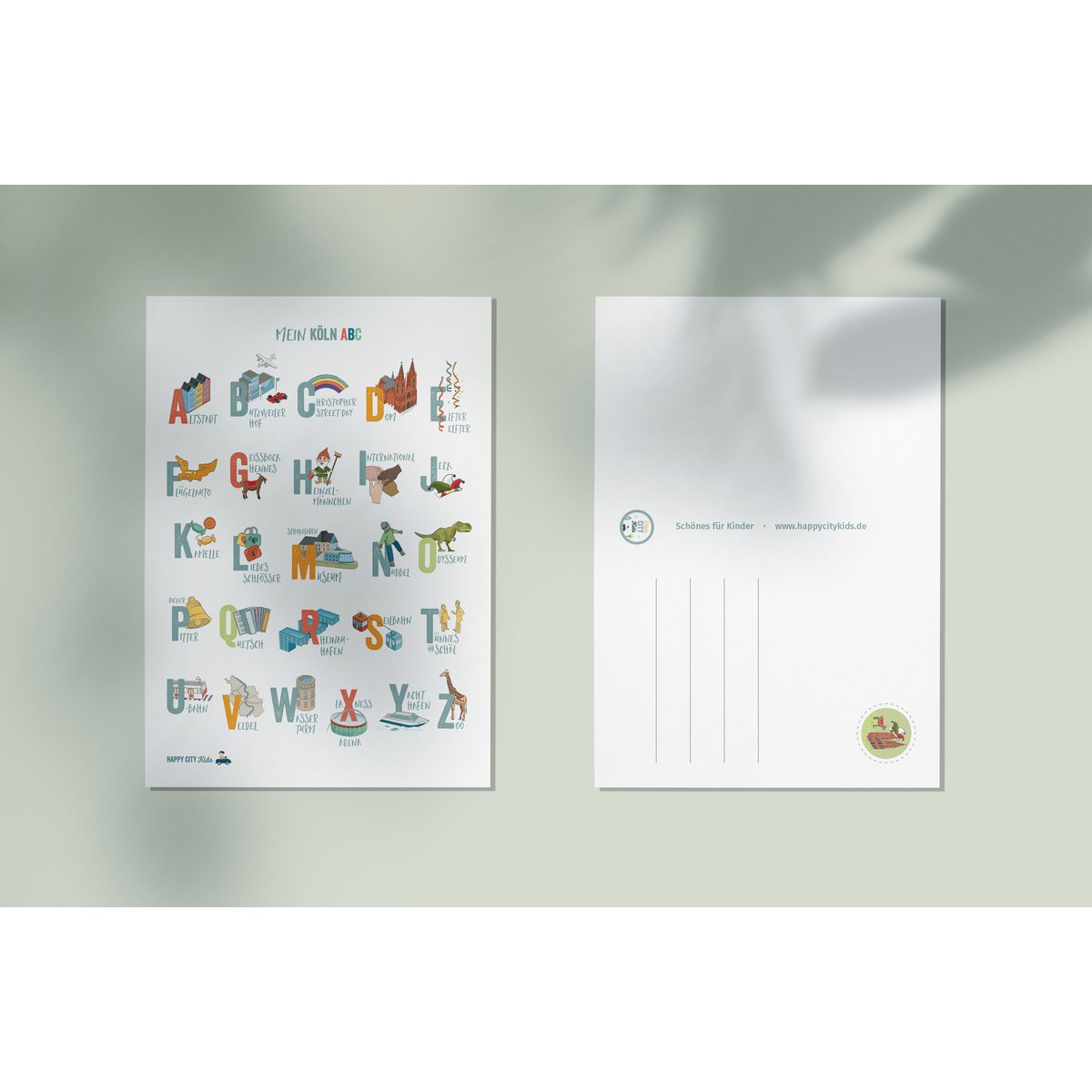KÖLN-ABC-Postkarte