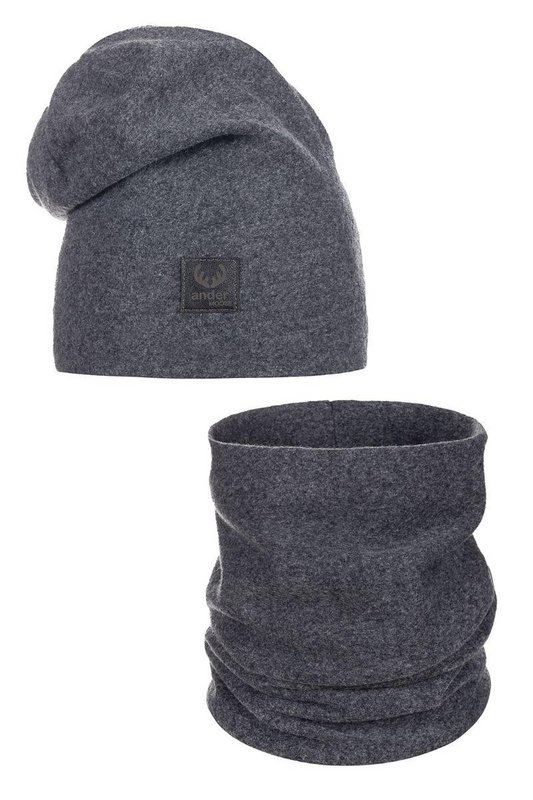 BENIAMINA hat with a snood - GRAY
