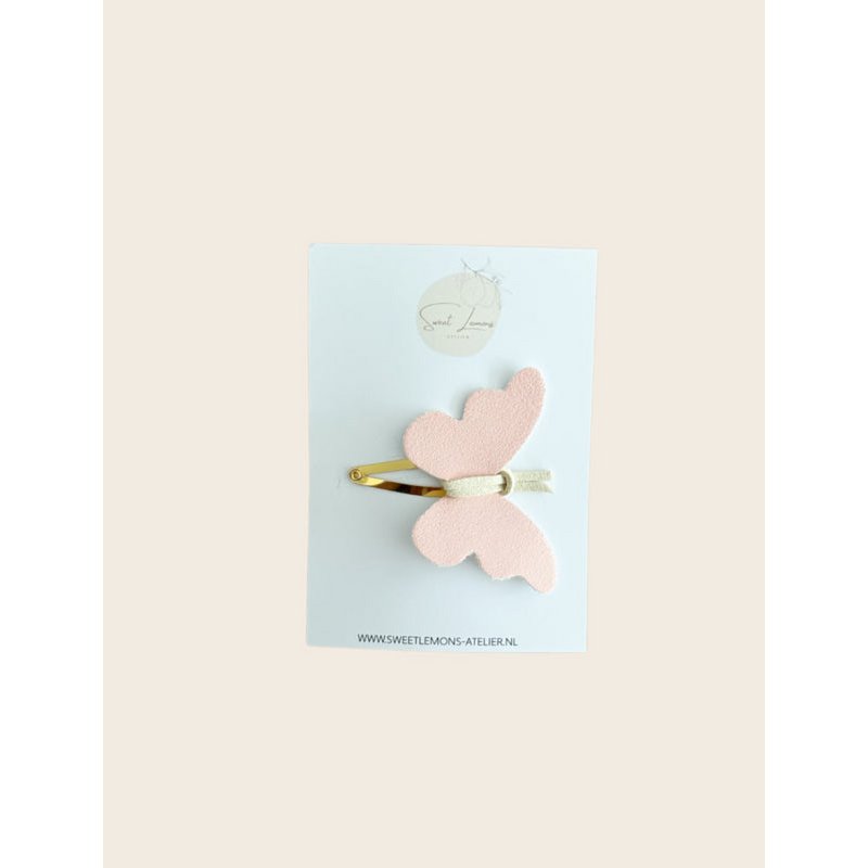 Pinza para el pelo de mariposa - Rosa