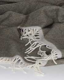 Merino/Cashmere Throwd Deken Milaan Verde Orlo