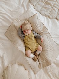 Linen shell child cover set "Sand"