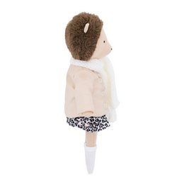 Cotton Soft Toy, Cotti Motti - Henry The Hedgehog: Leather Down Jacket (30 cm)