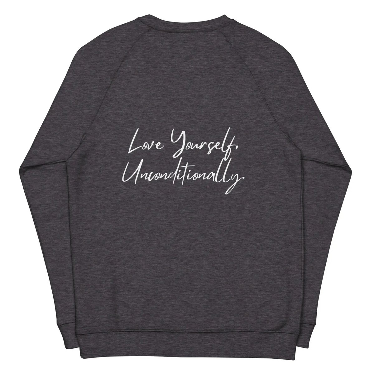 Økologisk sweatshirt SELF LOVE Unisex økologisk raglan sweatshirt