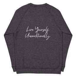 Økologisk sweatshirt SELF LOVE Unisex økologisk raglan sweatshirt