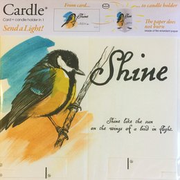 CARDLE Shine (Flüge der Phantasie) - Kerzenhalter-Grußkarte