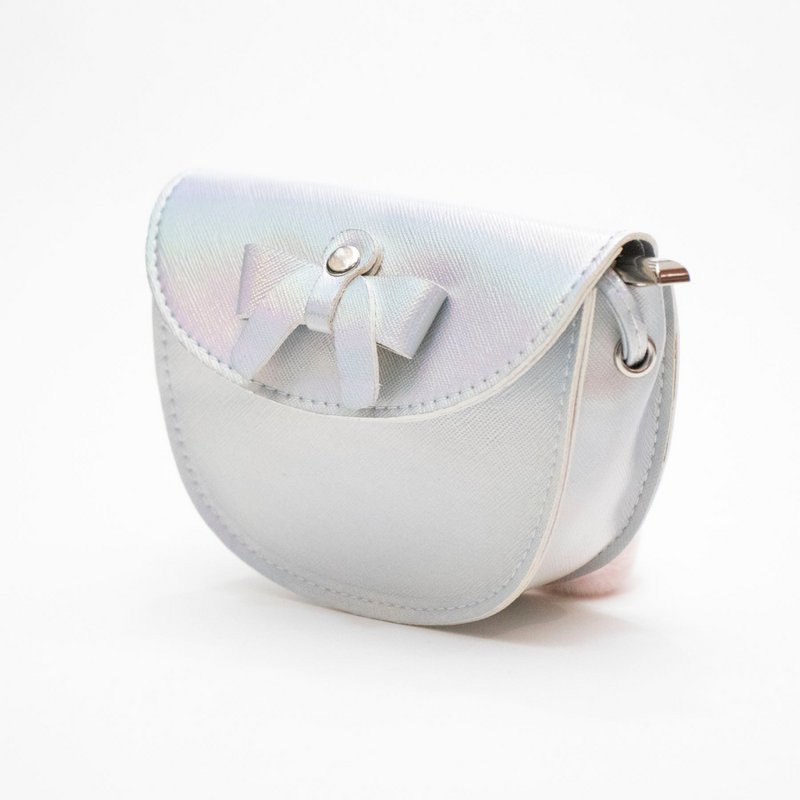 Louise Neon silver gray shoulder bag