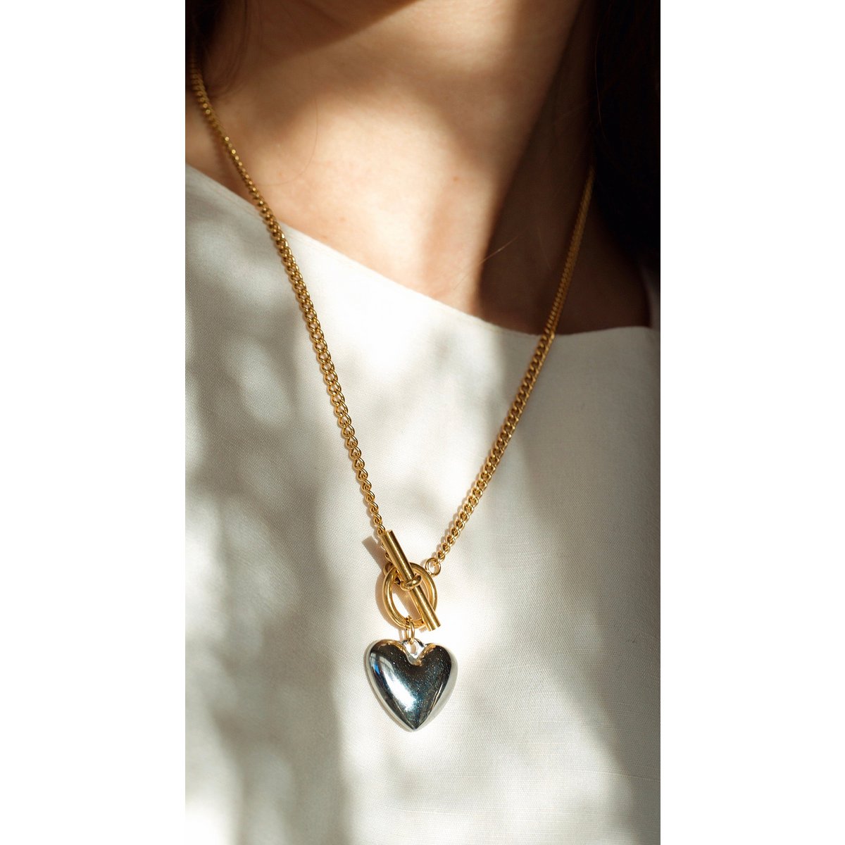 Champ - Heart Earrings and Necklace Set