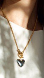 Champ - Heart Earrings and Necklace Set