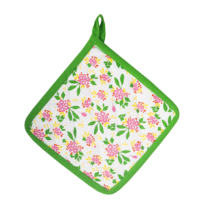 Kitsch Kitchen Potholders Mercado de Flores green