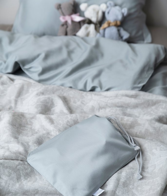 Set biancheria da letto per bambini con pochette Solid Crystal