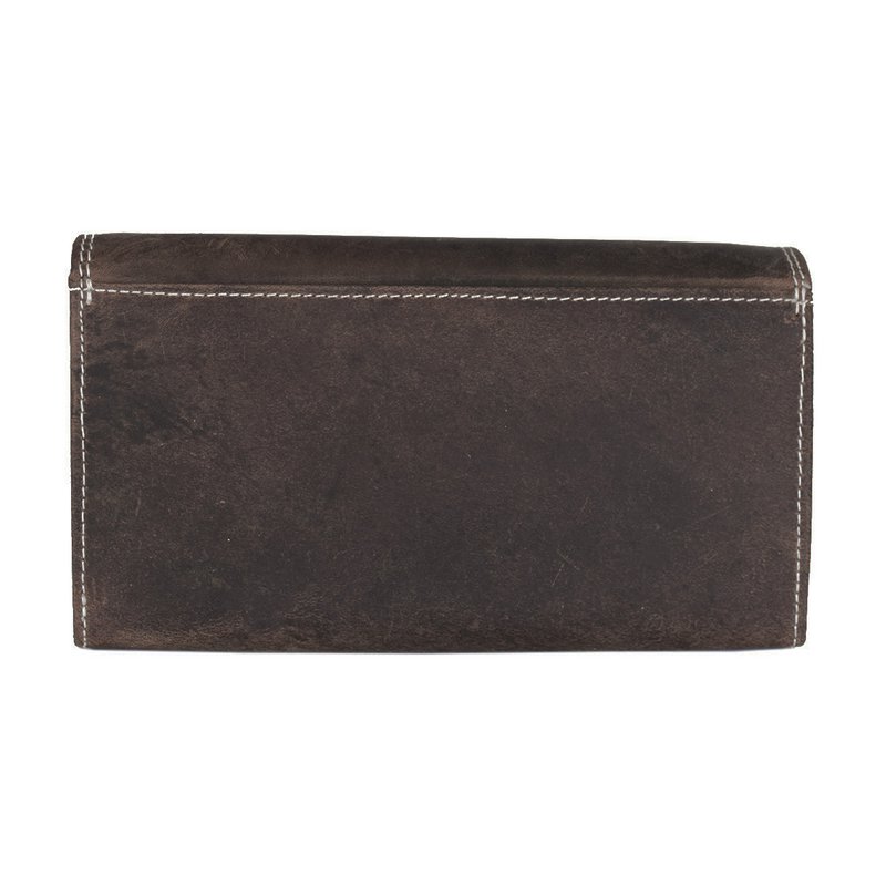 Large Buffalo Leather Wallet with Flap - 3 Colours - Arrigo