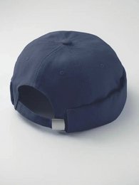 Marineblauwe Docker-muts van zwaar geborsteld katoen – één maat