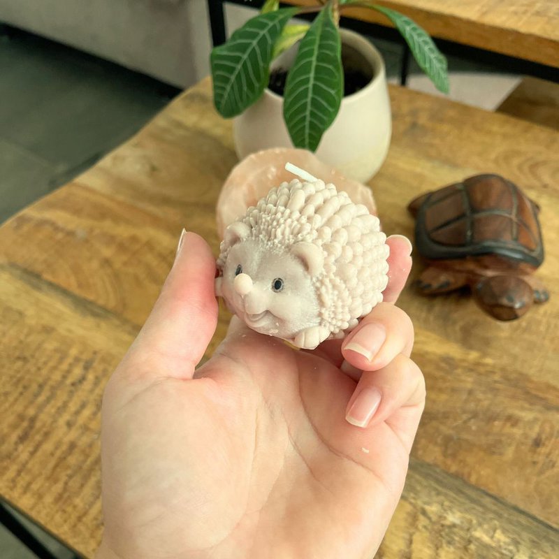 Small hedgehog candle