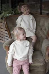 Pulloverkleid cremeweiß