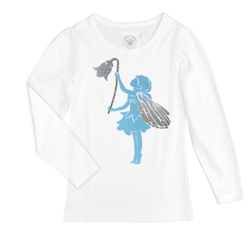 Camiseta niña duende flor