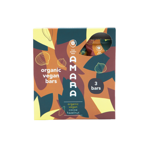 Organische vegane Kakao-Haselnuss x3
