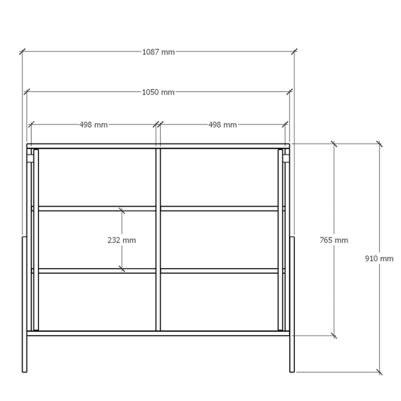 Komoda Polly Basic z drzwiami - Zielona