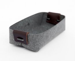 Pot à cartes en cuir recyclé
