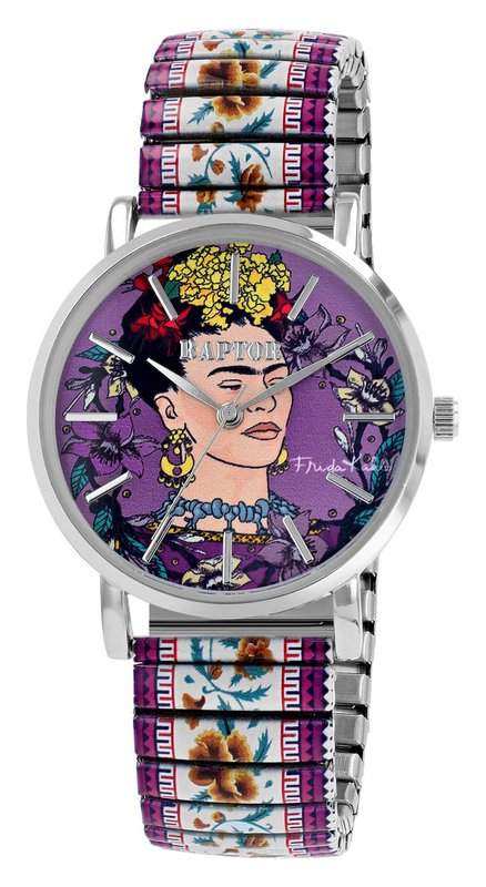 Montre-bracelet Raptor pour femme "Frida Kahlo Edition" avec cordon