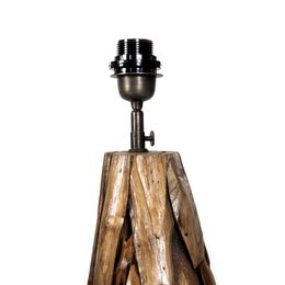 Lampada da tavolo San Remo - realizzata in radice di teak - sensazione naturale estrema