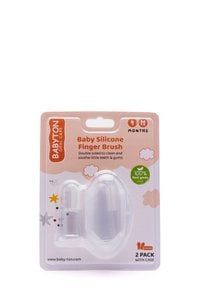 Babyton silicone finger teeth brush 2 pieces
