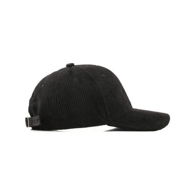 Legend Cap Basic - eindbaas - Corduroy - Black